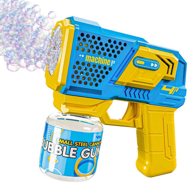 Пістолет Bubble Gun P162 для мильних бульбашок з підсвічуванням, музикою та автоматичним запуском, фото 1