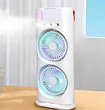 Портативний вентилятор-зволожувач LY-887 з водяним туманом і LED-підсвіткою, фото 6