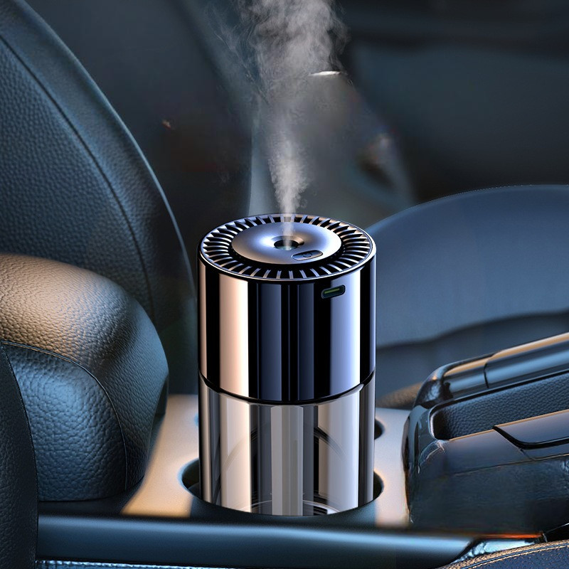 Автомобільний аромадифузор із проекцією зірок, скляний, 160 мл, 3 режими, акумулятор, фото 1