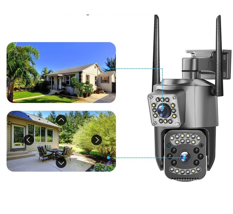 Вулична камера SC03 V380pro з двома лінзами, Wi-Fi та LAN-приєднання, фото 1