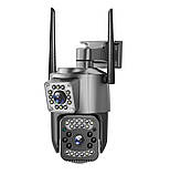 Вулична камера SC03 V380pro з двома лінзами, Wi-Fi та LAN-приєднання, фото 4