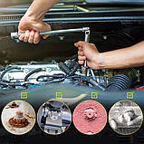 Набір екстракторів болтів і гайок 14 шт., вуглецева сталь, кейс 165×95×40 мм, фото 6