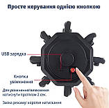 Електромасажер «Вісьминіг» для голови, вібрація 3 режими, акумулятор 1000 мА·год, фото 5