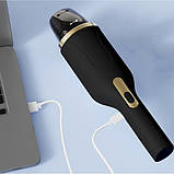 Ручний бездротовий пилосос Car Vacuum Cleaner Home&Car, USB-C, 2000 мА·год, фото 5
