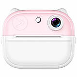 Дитячий фотоапарат миттєвого друку Q9, Bluetooth, 48 МП, рожевий/блакитний, фото 3