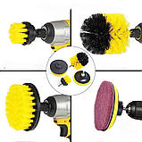 Набір DS-012, 8 щіток і насадок для дриля, чищення плитки, килимів, ванн, авто, фото 9