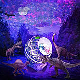 Нічник-проєктор Яйце динозавра K890, Bluetooth, зоряне небо, пульт керування, фото 5