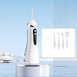 Портативний іригатор A6s, акумуляторний, 4 насадки, USB заряджання, фото 7