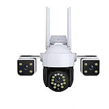 Вулична 4G-камера з 3 лінзами, Wi-Fi/LAN, нічне бачення, 2+2+2 Мп, фото 7