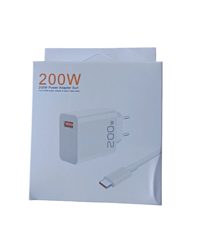 USB-адаптер із кабелем USB-C 200W, заряджання для всіх пристроїв, фото 1