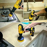 Щітки-насадки для дриля/шурупокрута, 3 шт., для авто, килимів, меблів, плитки, фото 6