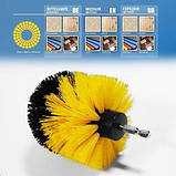 Щітки-насадки для дриля/шурупокрута, 3 шт., для авто, килимів, меблів, плитки, фото 5