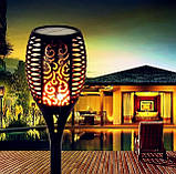 Садові світильники Art-Deco Spotlight Garden Flames на сонячній батареї ефект полум'я 2 шт., фото 2