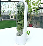 Контейнер для зберігання зелені та овочів із силіконовим корком 800 мл 25 см білий, фото 9