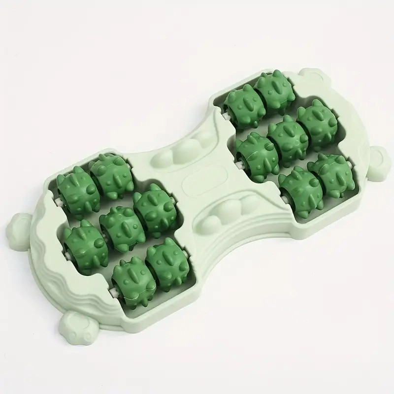 Масажний ролик для ніг 14 роликів компактний для релаксації та рефлексотерапії, фото 1