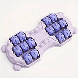 Масажний ролик для ніг 14 роликів компактний для релаксації та рефлексотерапії, фото 9
