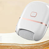 Електрична шліфувальна машинка для п'ят акумуляторна 2 режими USB роликова пилка для ніг, фото 4