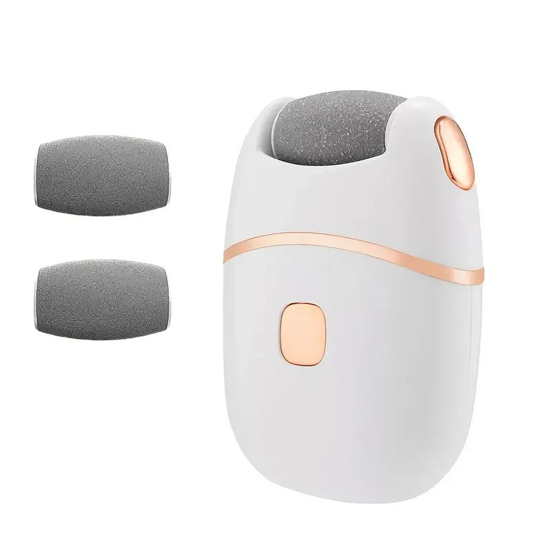 Електрична шліфувальна машинка для п'ят акумуляторна 2 режими USB роликова пилка для ніг, фото 1