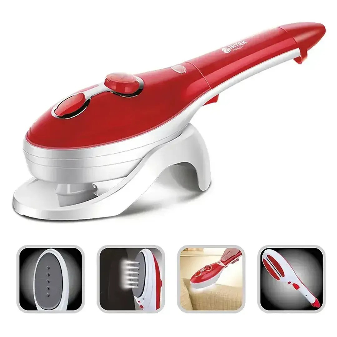 Ручний відпарювач для одягу Steam Brush 1200 Вт B6689-1325R 3 режими з насадками, фото 1