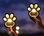 Сонячні вуличні ліхтарі Лапки 4 шт. тепле біле світло IP44 для саду та доріжок, фото 4