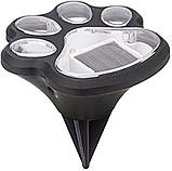 Сонячні вуличні ліхтарі Лапки 4 шт. тепле біле світло IP44 для саду та доріжок, фото 6