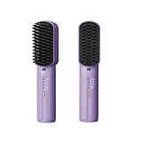 Акумуляторний випрямляч-розчіска для волосся RD-1733 титанове покриття 3 режими USB портативний, фото 4