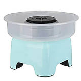 Апарат для цукрової вати Safmax 500 Вт машинки для солодкої вати блакитна, фото 3