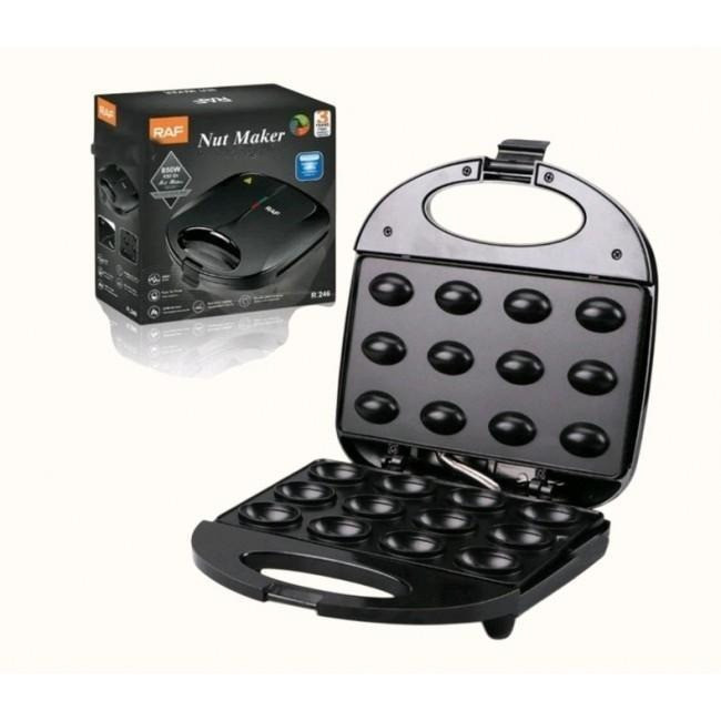 Електрична горішниця RAF R.246 750 Вт 12 половинок антипригарне покриття чорна, фото 1