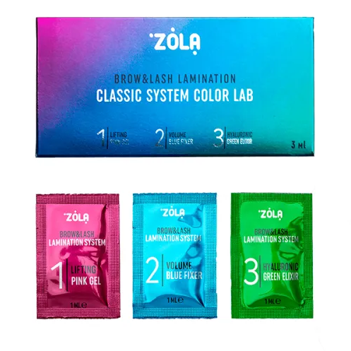 Набір для ламінування в саше Zola Color Lab 3 шт 1 мл, фото 1