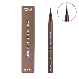 Лайнер для брів c моно-пензлем Zola Eyebrow Liner Brown