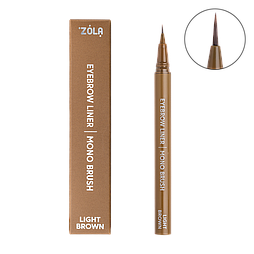 Лайнер для брів c моно-пензлем Zola Eyebrow Liner Light Brown