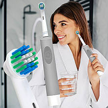 Портативна електрична ефективна зубна щітка, що обертається Rotary HL198A 3+ Сірий (AX)