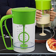 Диспенсер для рідкого тіста Pancake express 3в1, 1 літр, Салатовий