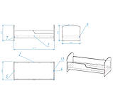 Ліжко ясельне з бортиками DS-30, фото 4