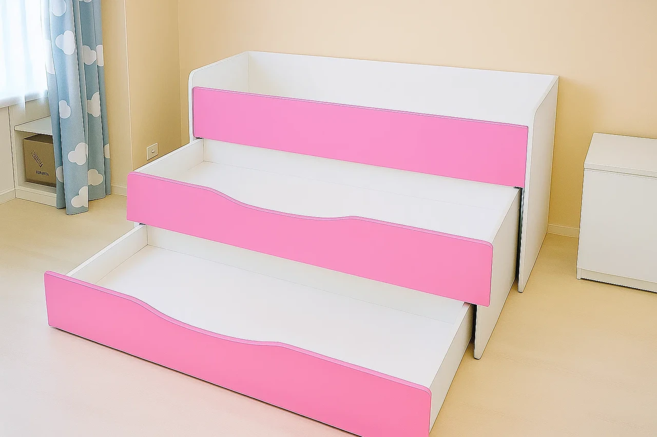 Ліжко 3-х ярусне для дошкільних навчальних закладів DS-26, фото 1