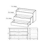 Ліжко 3-х ярусне для дошкільних навчальних закладів DS-26, фото 9