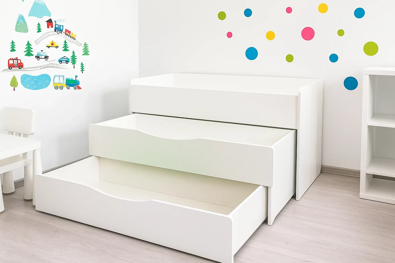 Ліжко 3-х ярусне для дошкільних навчальних закладів DS-24, фото 1