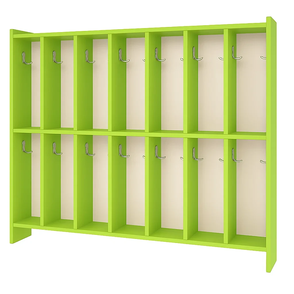 Вішалка для рушників, 14 секцій (ЛДСП, з поличками), фото 1