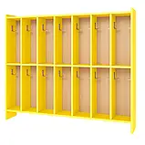 Вішалка для рушників, 14 секцій (ЛДСП, з поличками), фото 4