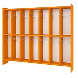 Вішалка для рушників, 14 секцій (ЛДСП, з поличками), фото 5