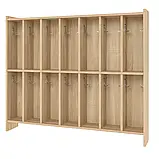 Вішалка для рушників, 14 секцій (ЛДСП, з поличками), фото 6