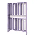 Шафа для рушників, 14 місць (ЛДСП, з поличками та гачками), фото 5