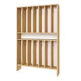 Шафа для рушників, 14 місць (ЛДСП, з поличками та гачками), фото 8