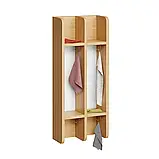 🧴Вішалка настінна секційна, 2 секції (ЛДСП, з поличками та гачками), фото 3