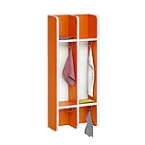 🧴Вішалка настінна секційна, 2 секції (ЛДСП, з поличками та гачками), фото 5