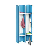 🧴Вішалка настінна секційна, 2 секції (ЛДСП, з поличками та гачками), фото 7