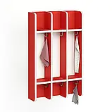 🧴Вішалка настінна секційна, 3 секції (ЛДСП, з поличками та гачками), фото 4