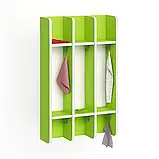 🧴Вішалка настінна секційна, 3 секції (ЛДСП, з поличками та гачками), фото 6