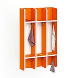 🧴Вішалка настінна секційна, 3 секції (ЛДСП, з поличками та гачками), фото 7