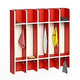 🧴Вішалка настінна секційна, 5 секції (ЛДСП, з поличками та гачками), фото 6